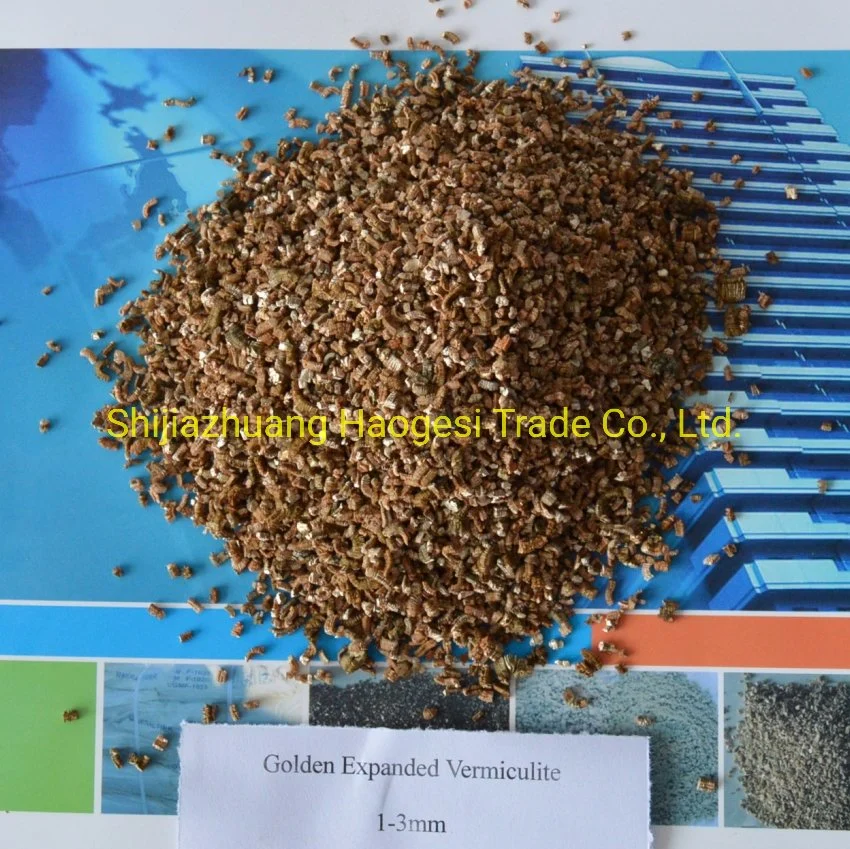 Factory Supply Hydroponic Medium Used Golden Expanded Vermiculite